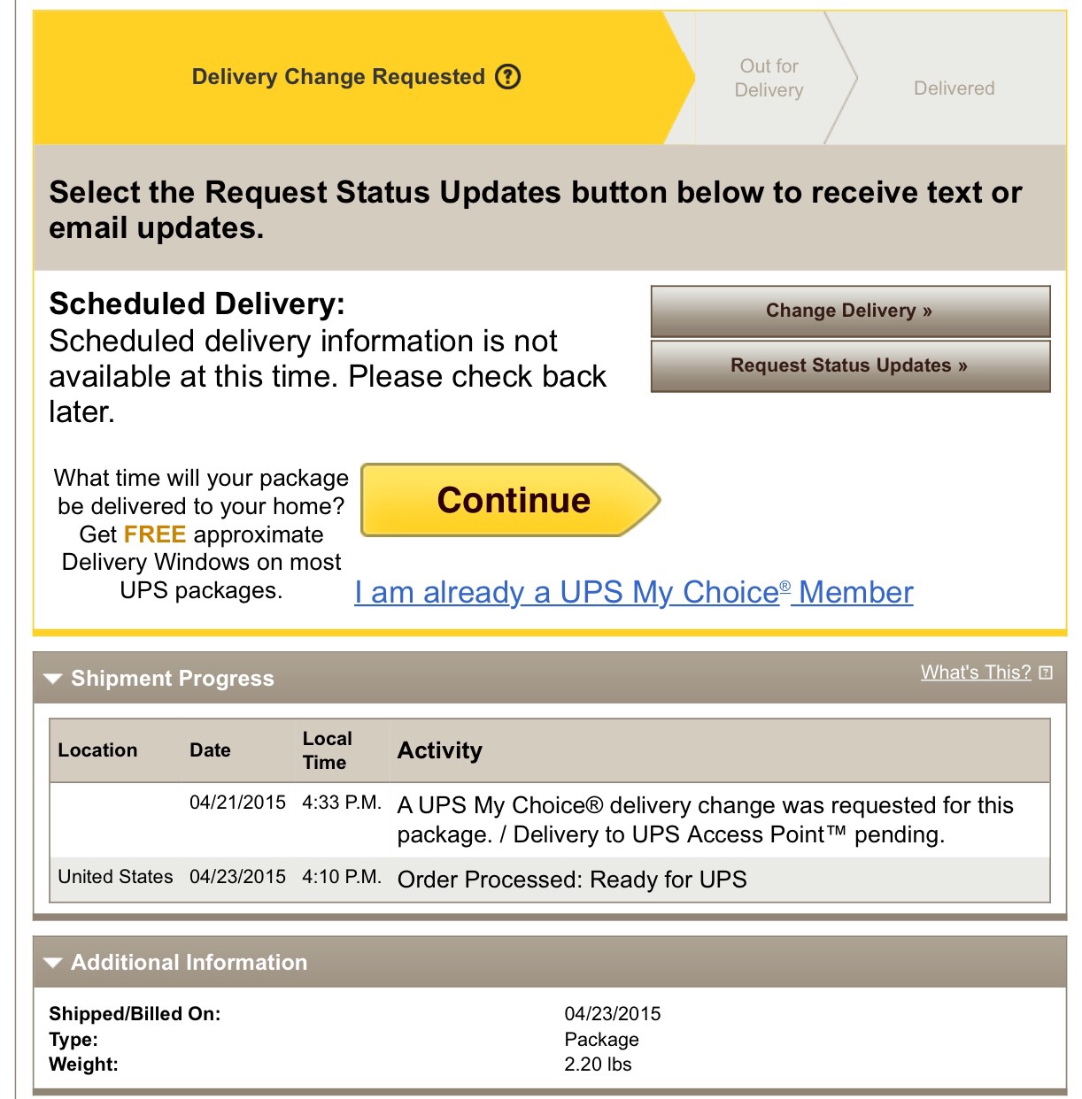 UPS Delivery Request For | MacRumors Forums