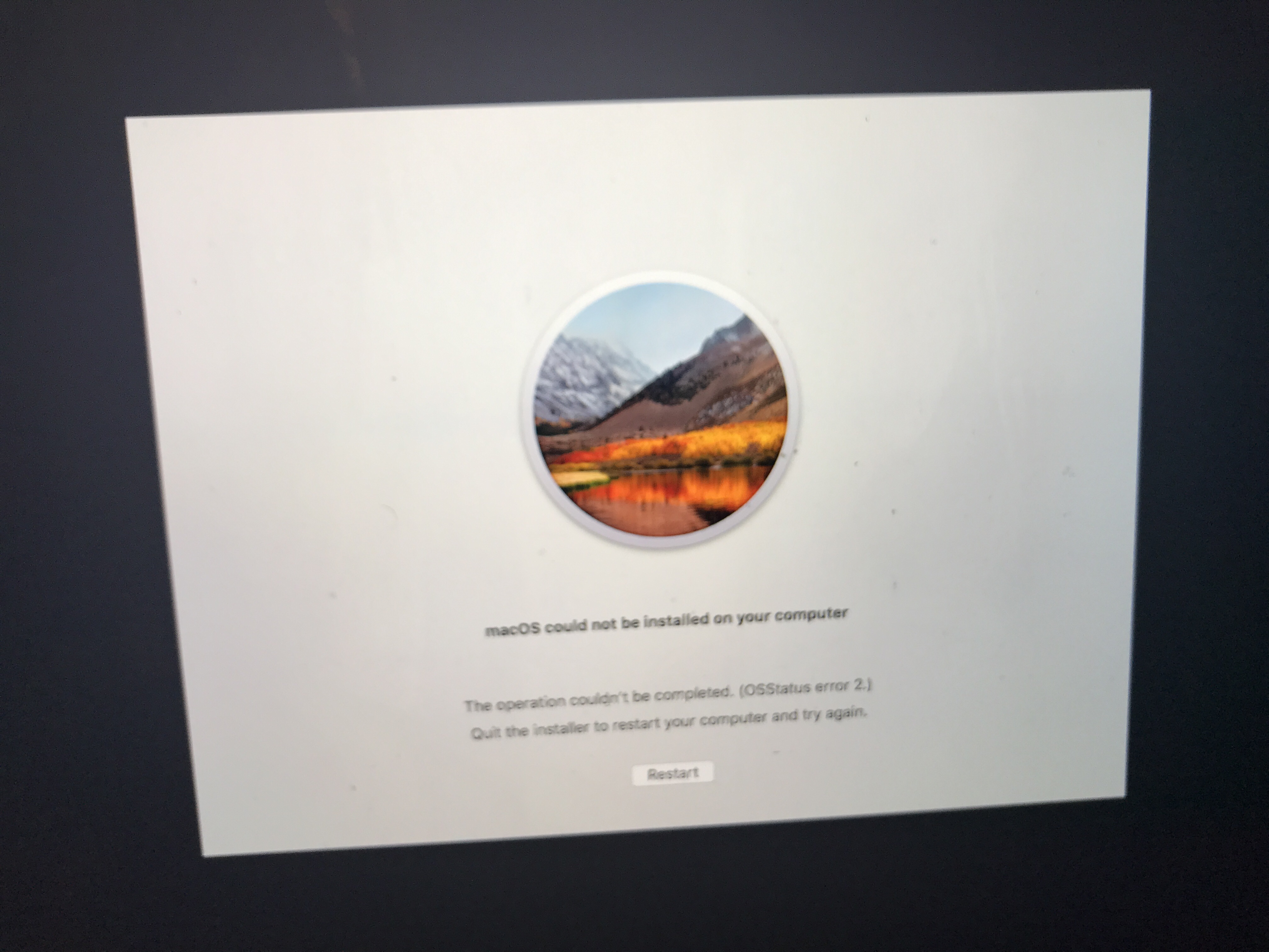 Kejser nedenunder pie macOS could not be installed on your computer” (OSStatus error 2) |  MacRumors Forums