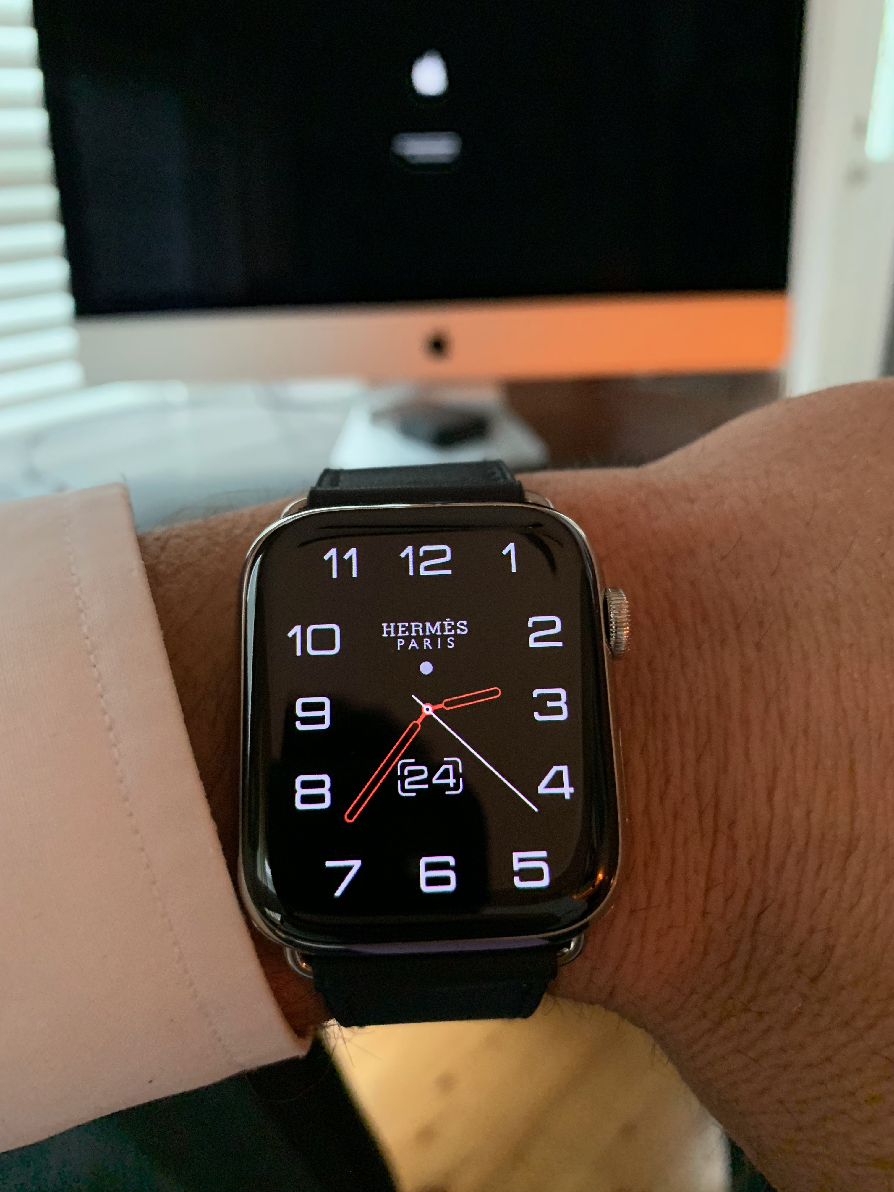 apple watch series 4 44mm on wrist