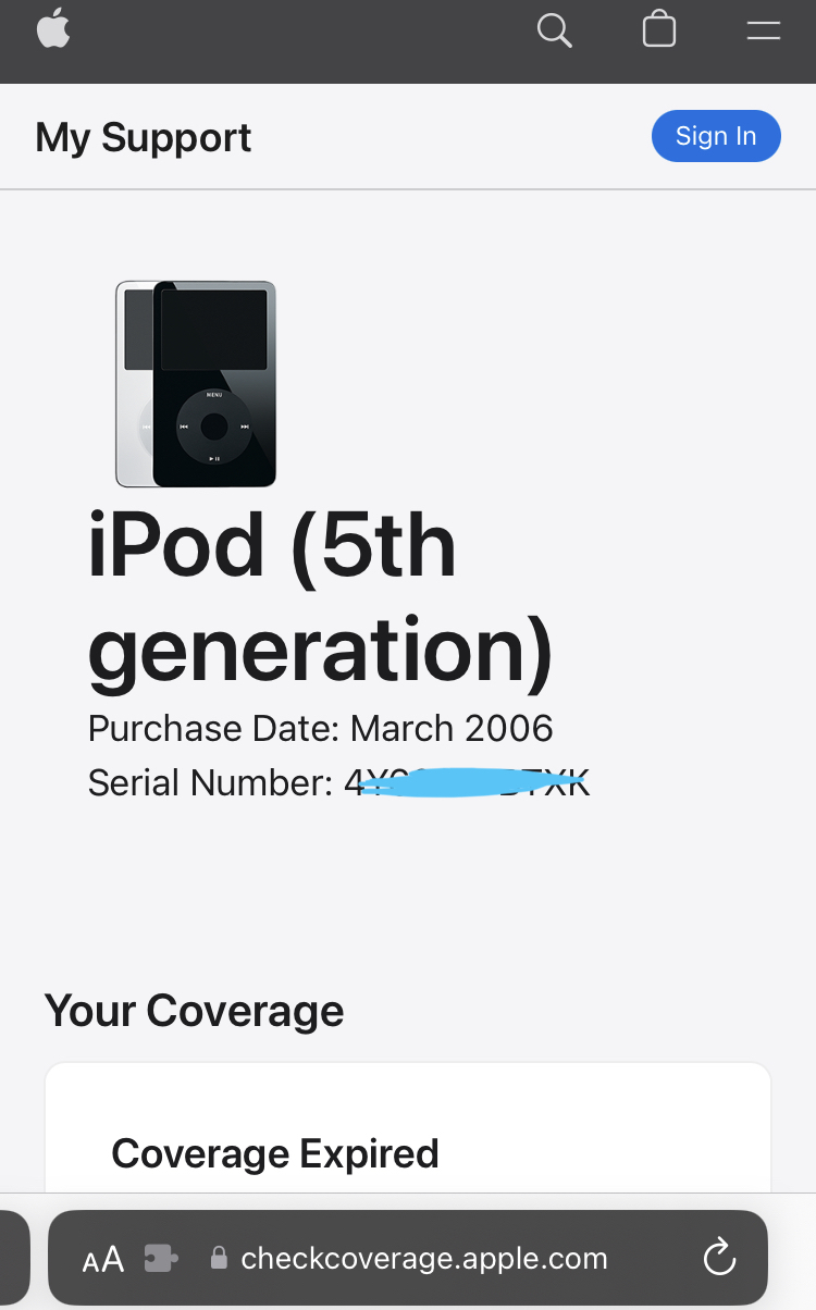 So I have kept this iPod nano in a sealed box for 16 years. Now