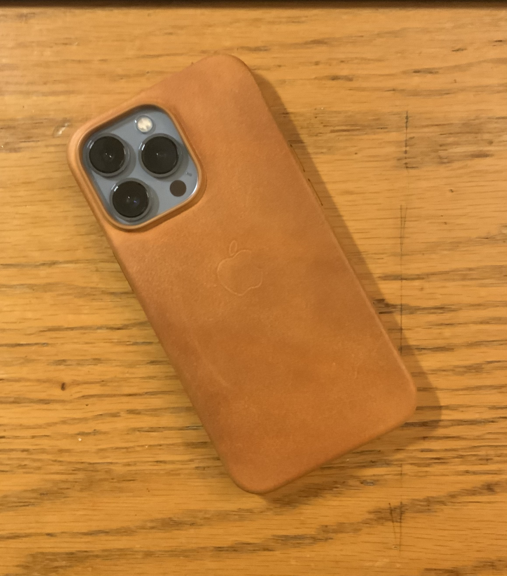 Golden Brown Leather iPhone 13 PM Case Patina. : r/iPhone13