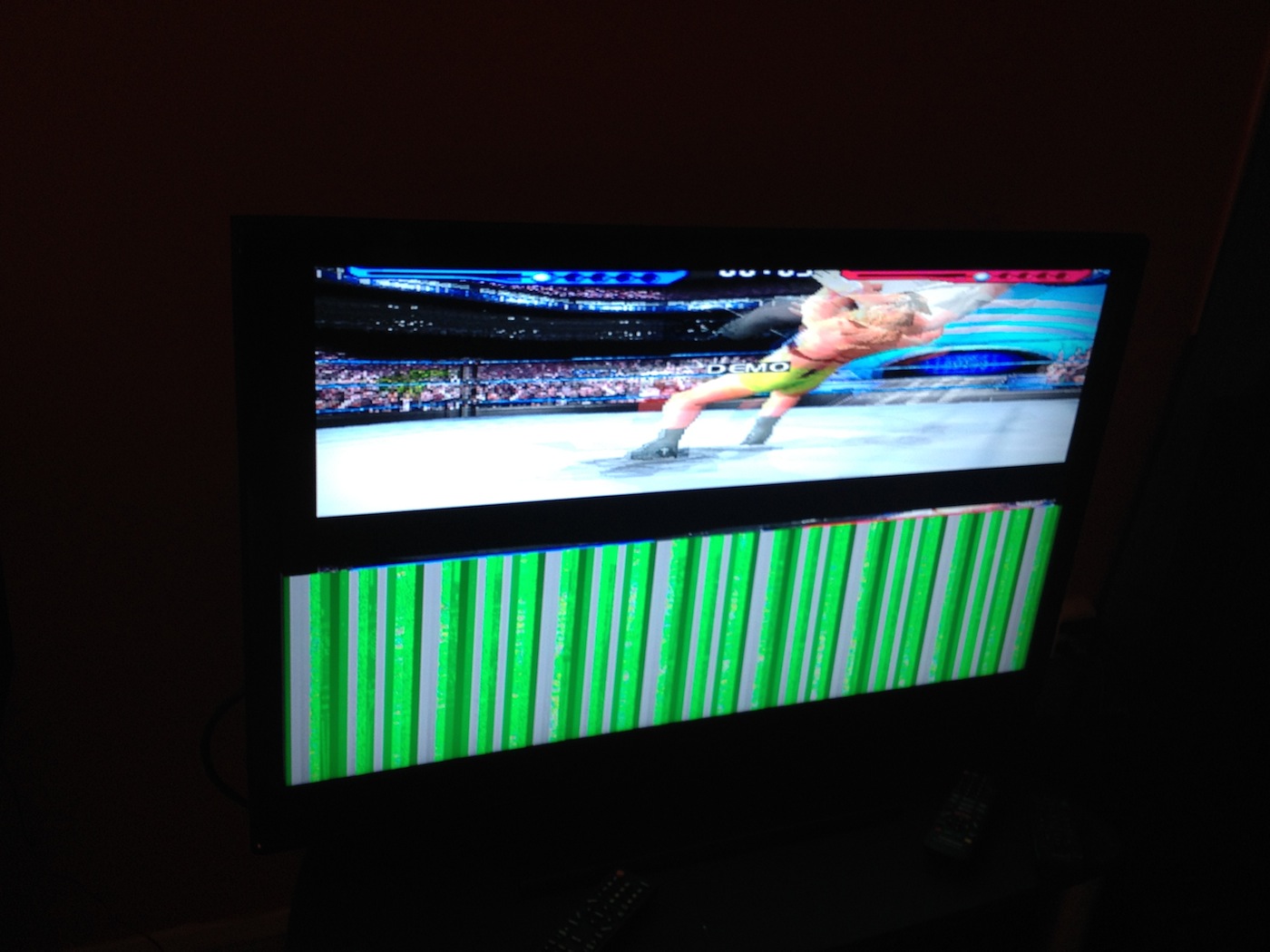 PS1 games on PS2 on 1080p HDTV have video glitch. Any resolve