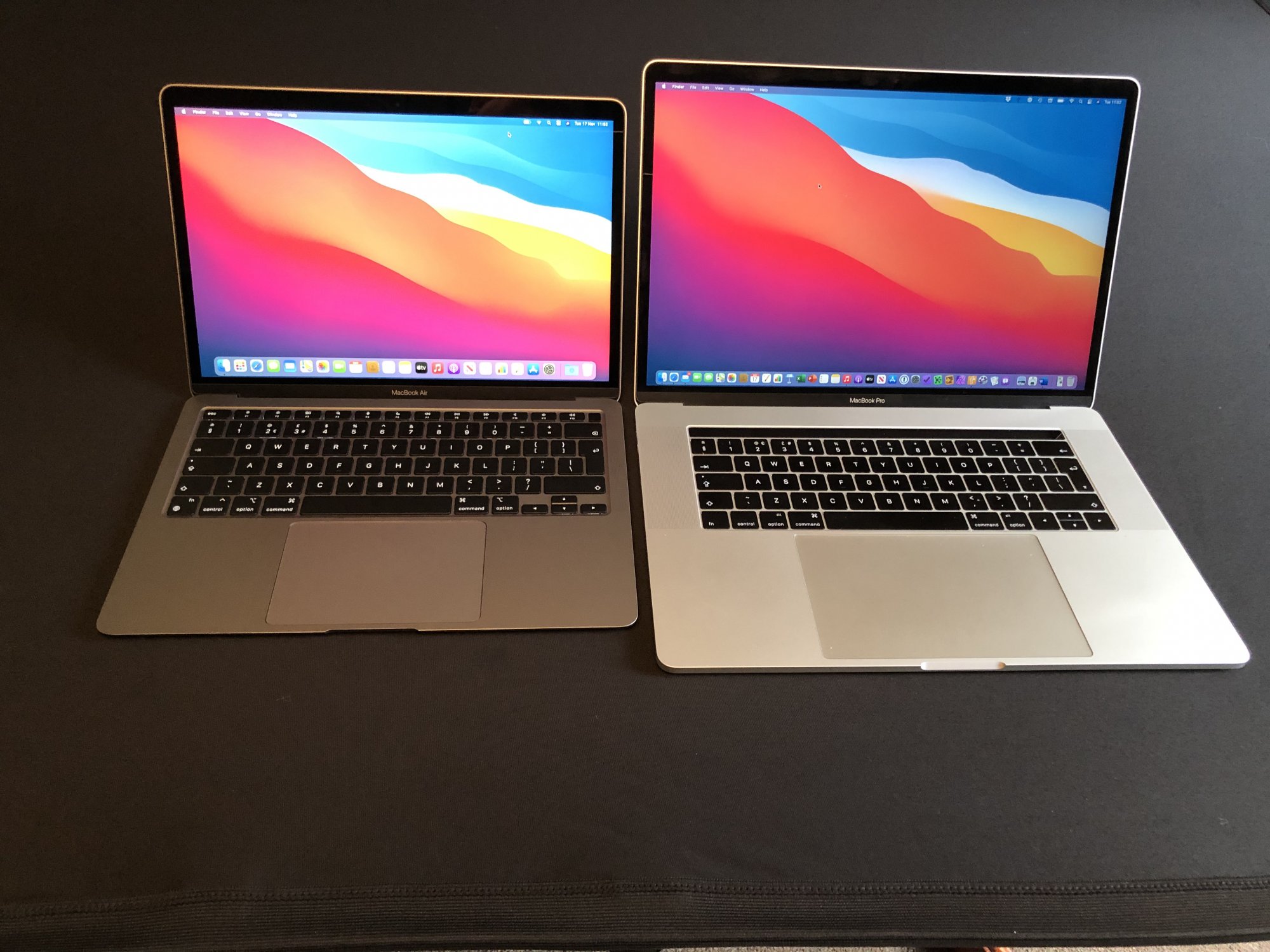 New MacBook Air M1 16GB 1TB SSD compared to 2016 15” MBP