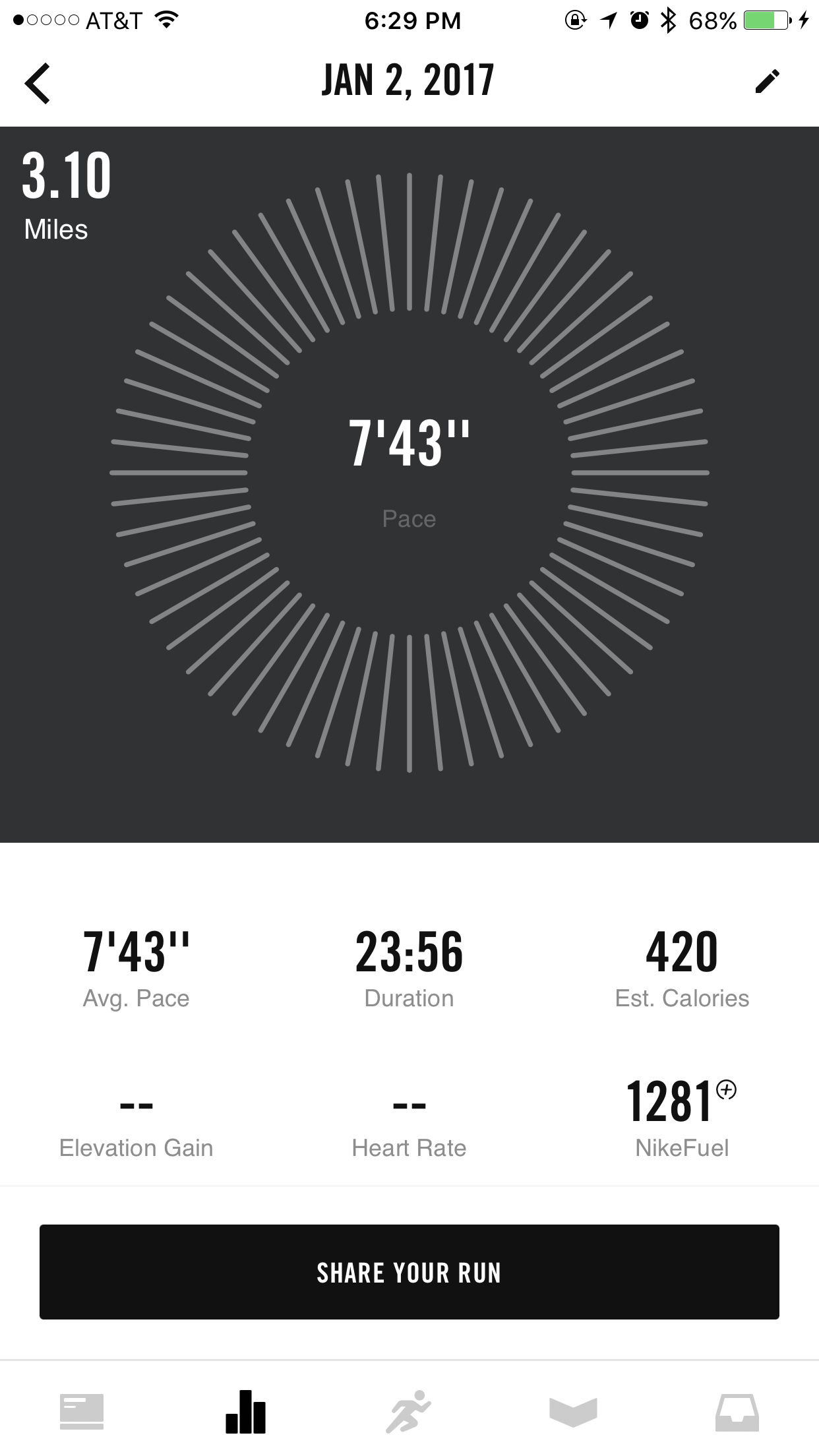 Nike Running App, Series 2 and Heart 