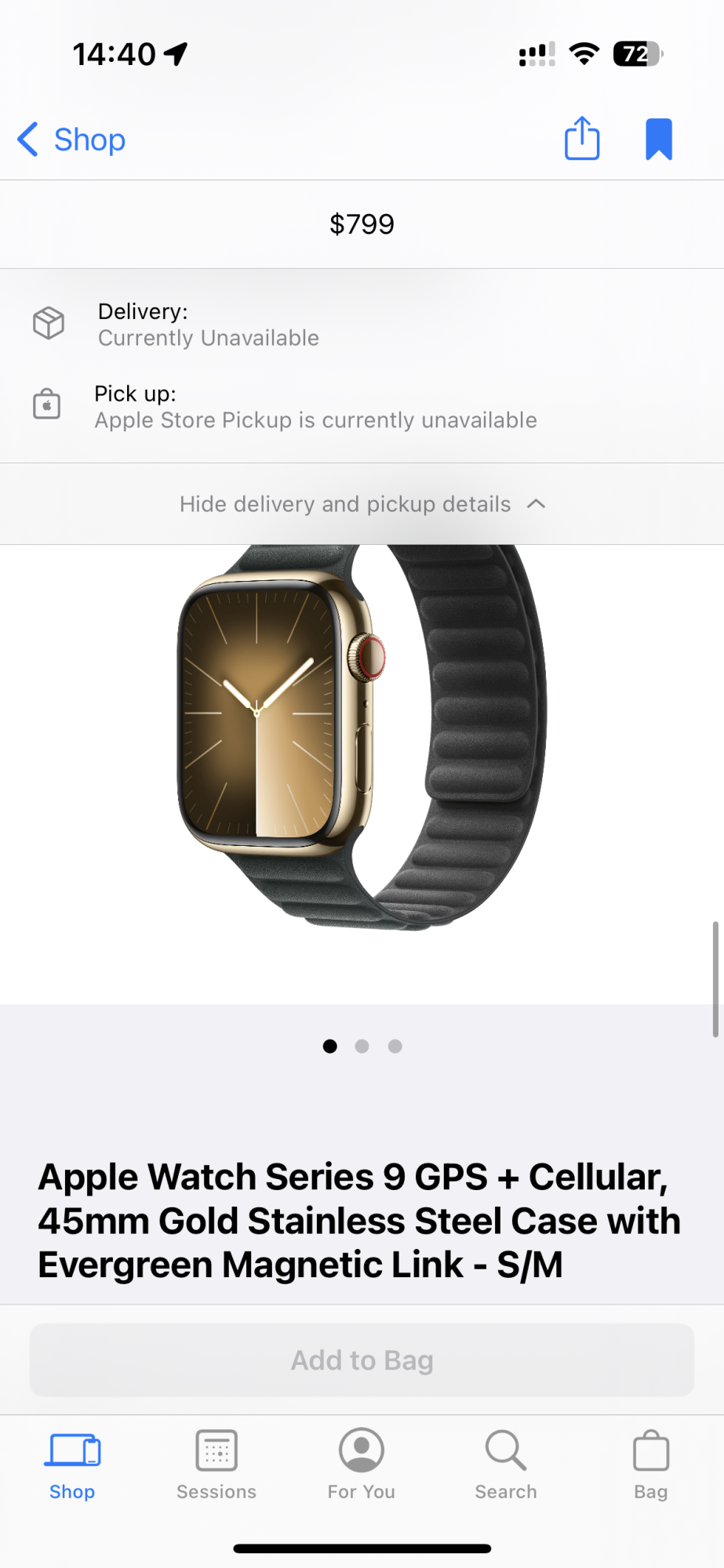 Some Apple Watch bands currently unavailable ahead of Series 9