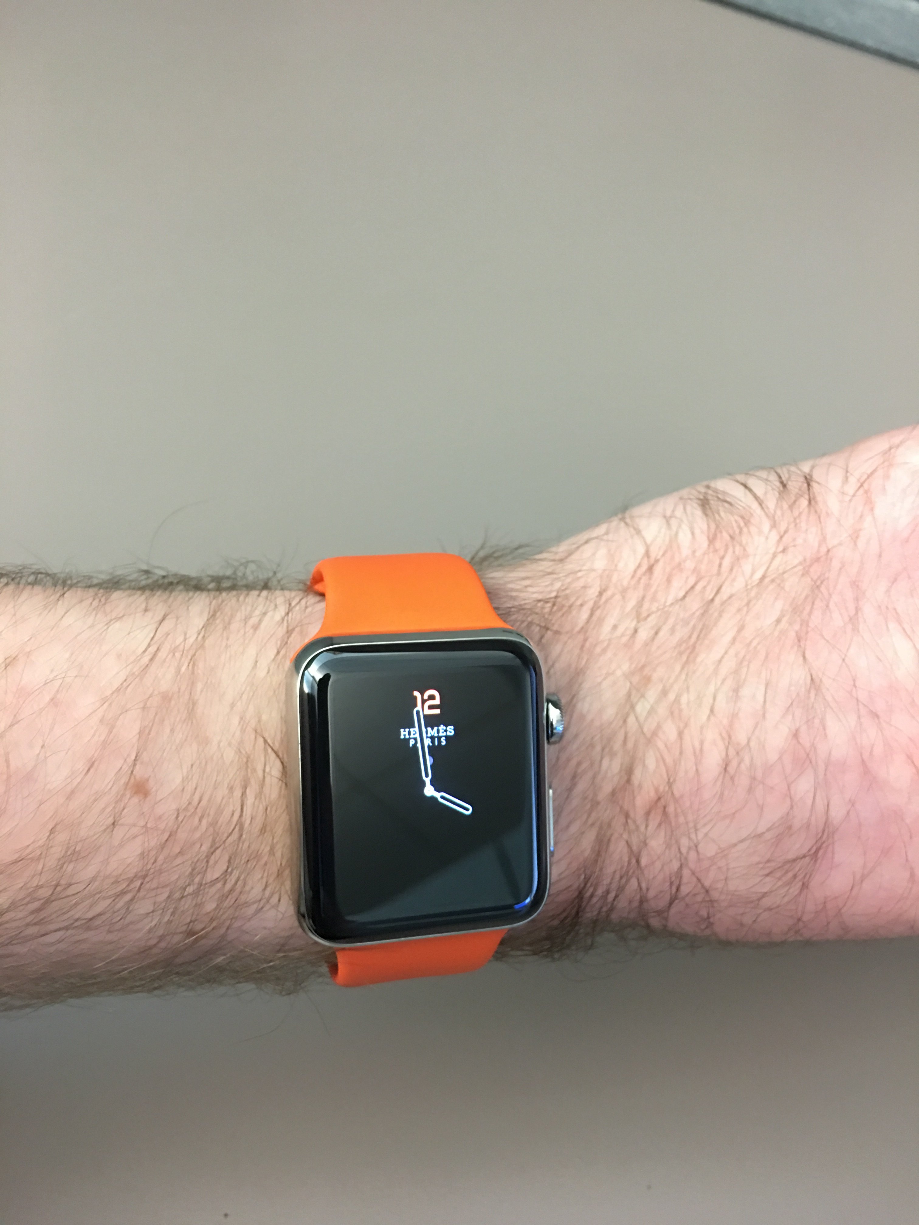 hermes orange strap apple watch