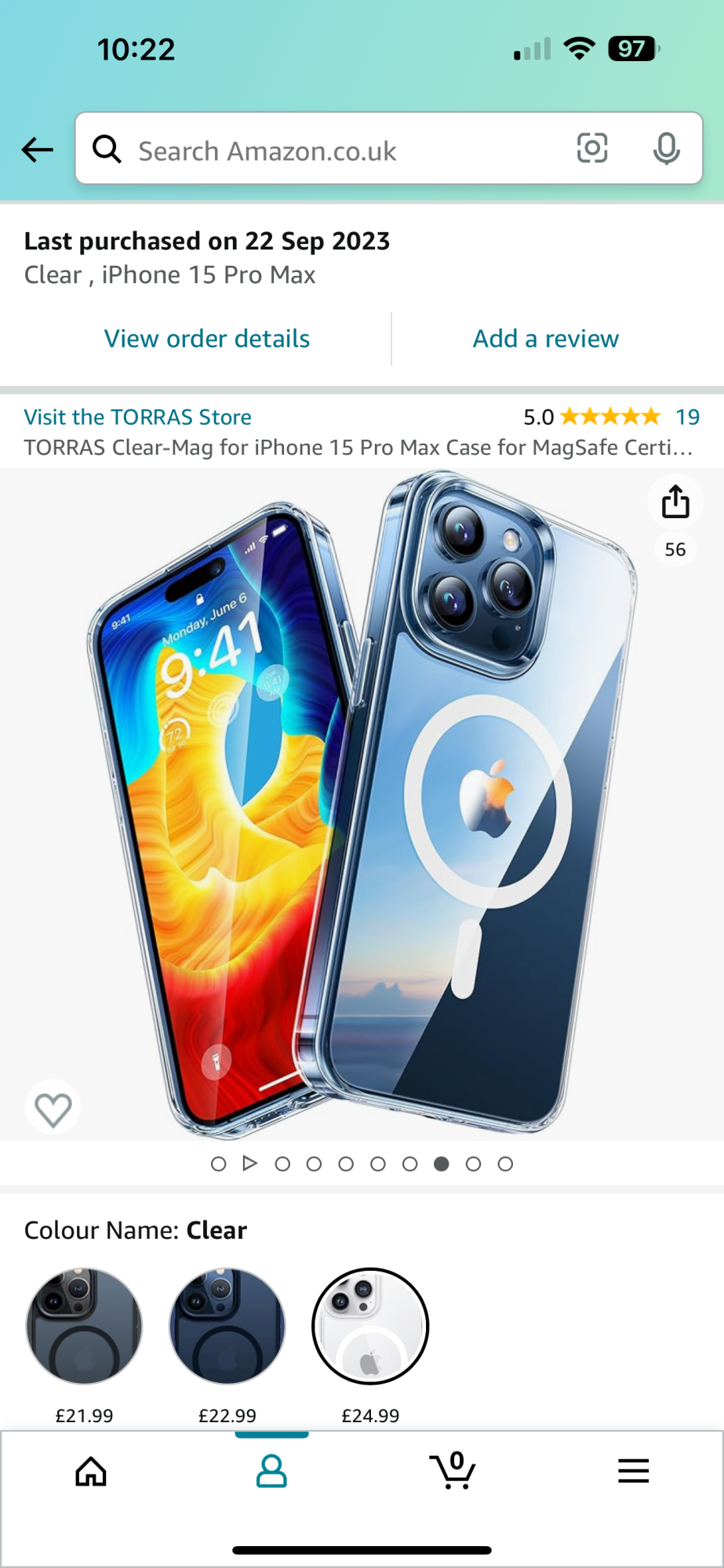 What clear case for iPhone 15 Pro?