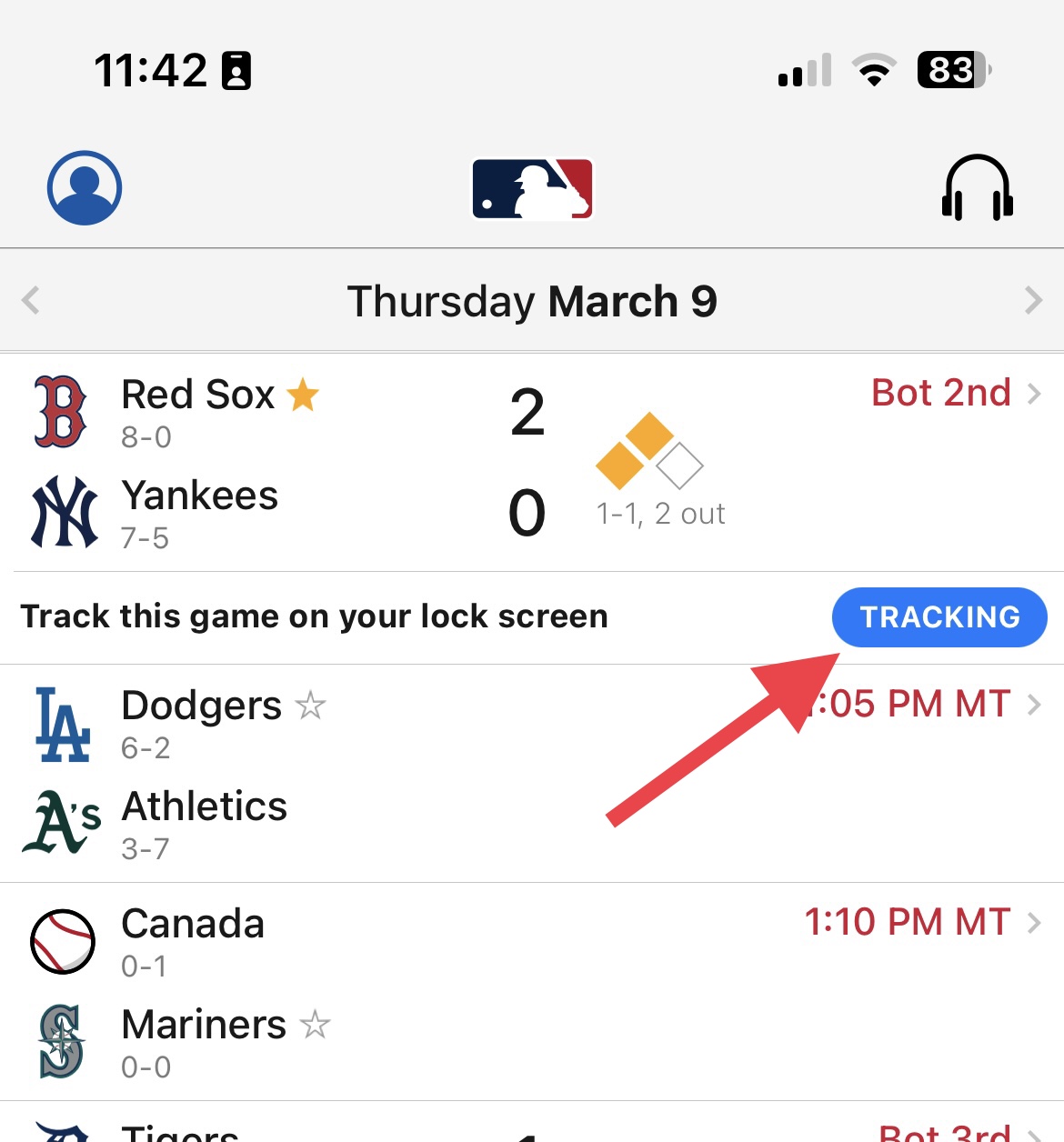 MLB App Now Supports Live Activities MacRumors Forums