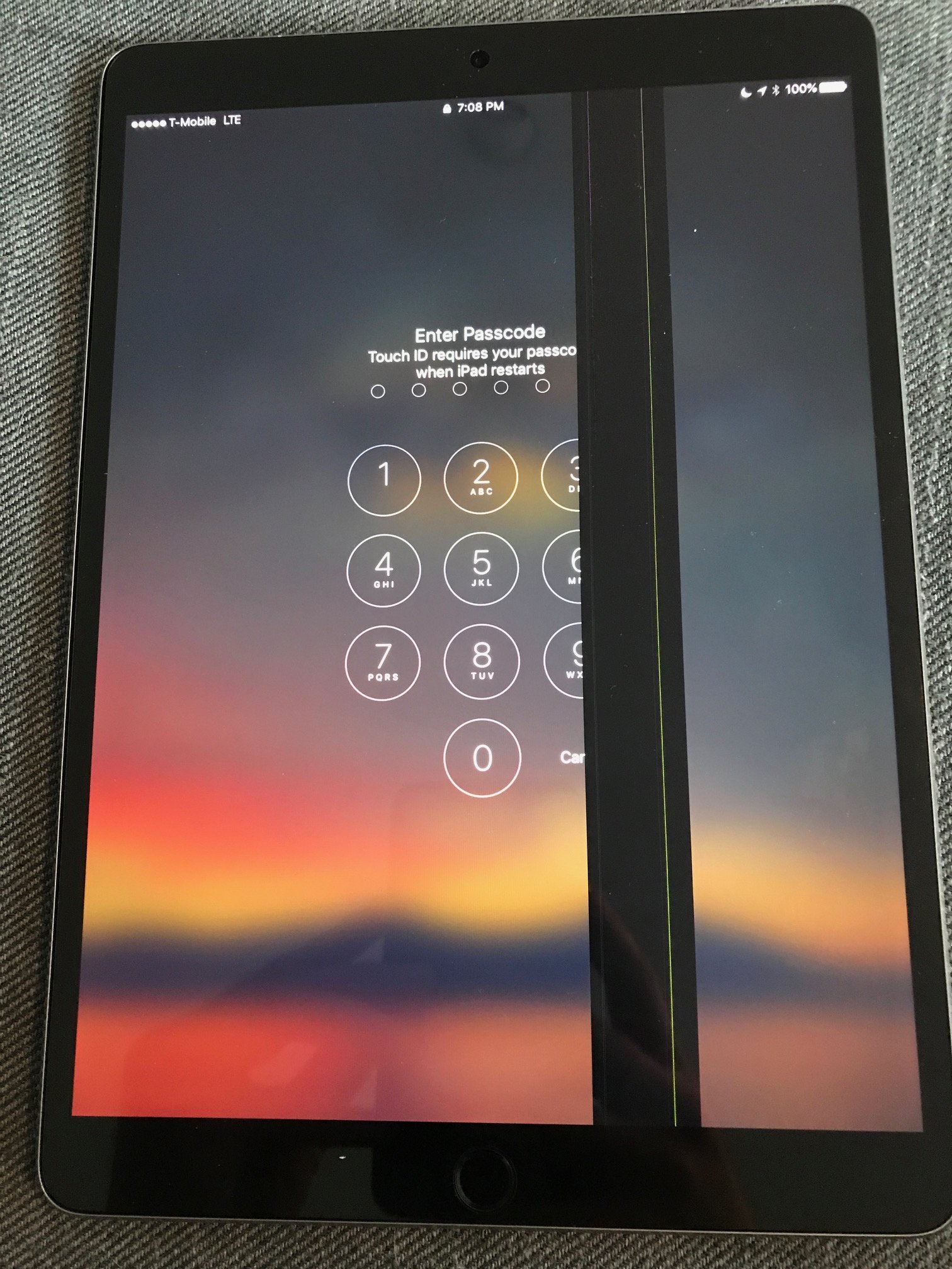 Thick Black Line on iPad 10.5 Screen MacRumors Forums