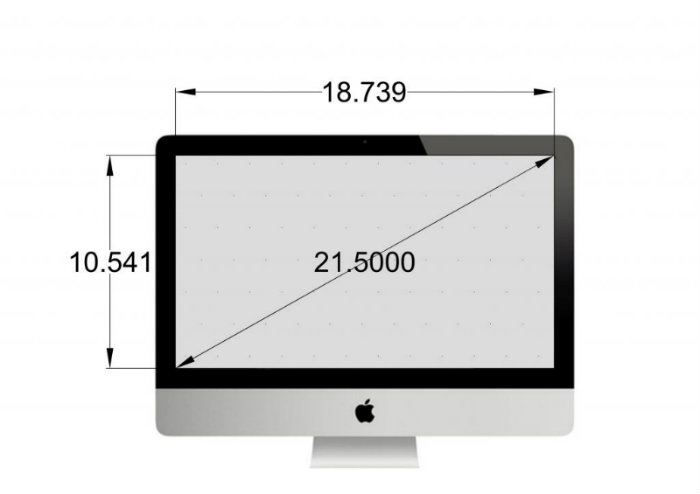 Экран 64 см высота. Габариты IMAC 27 дюймов. Ширина IMAC 24. IMAC размер экрана 21 дюймов. Габариты монитора 17 дюймов.