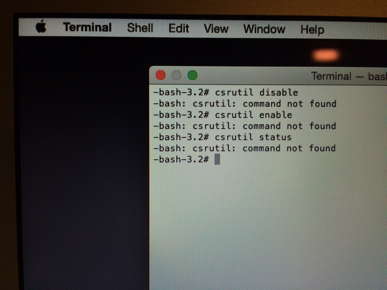 clear nvram terminal