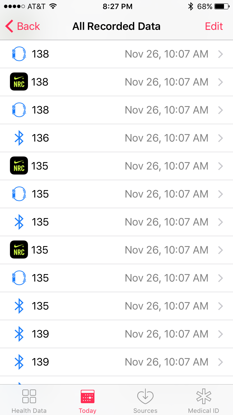 Nike Run Club AppleWatch Polar BT HR monitor experimentation MacRumors Forums
