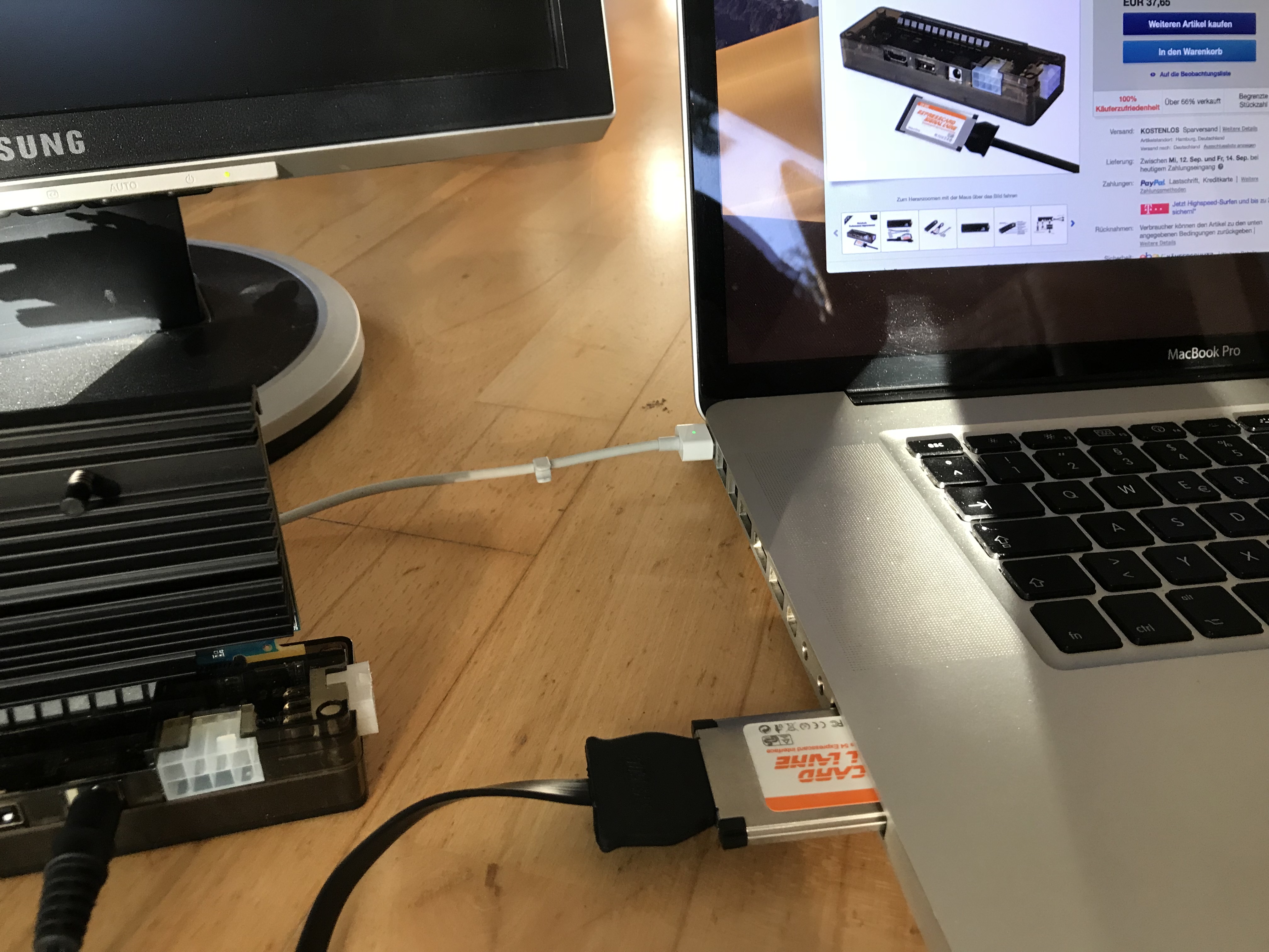 eGPU on MacBook Pro 4 1 and up with PCIe ExpressCard slot