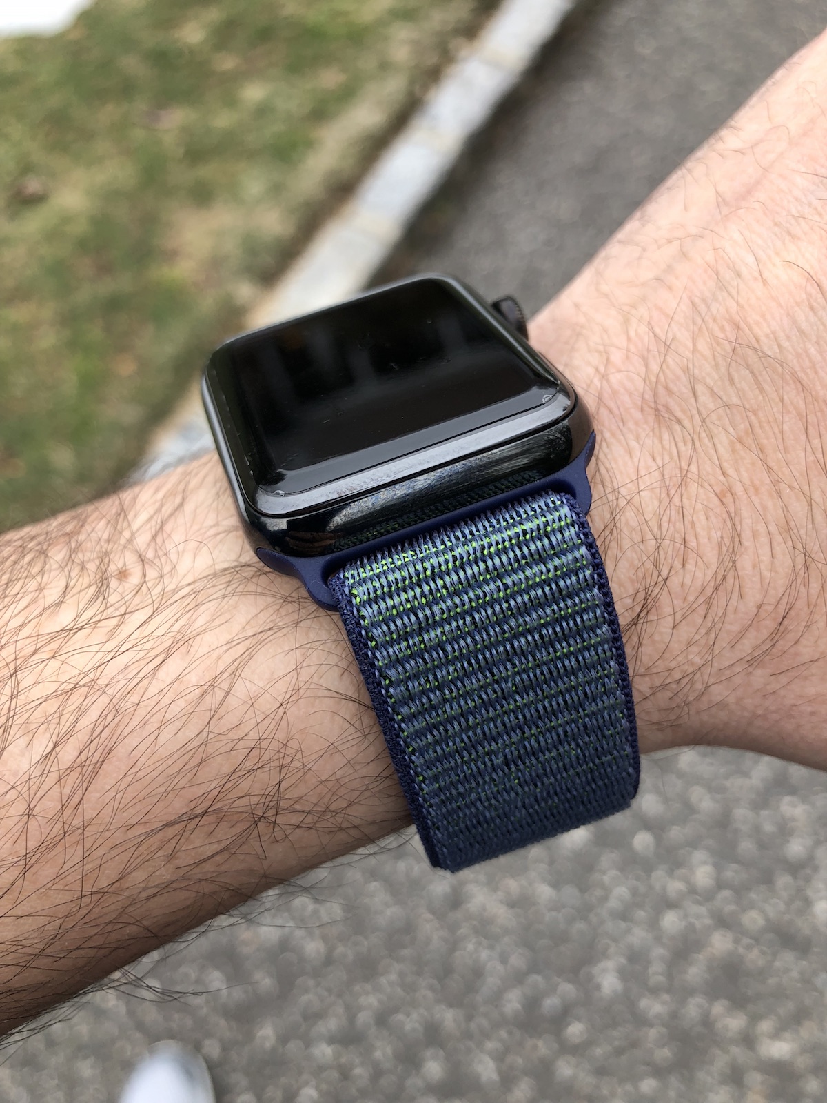 nike sport loop midnight fog