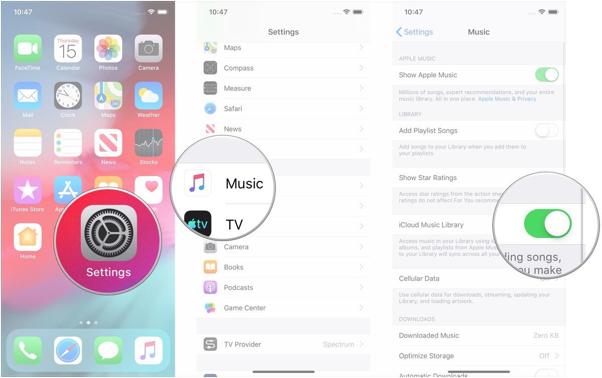 Where is my music library on iphone 12