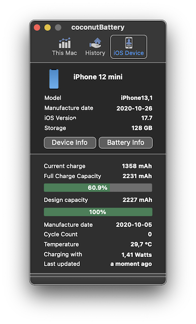 iPhone 12 Mini Battery status.png