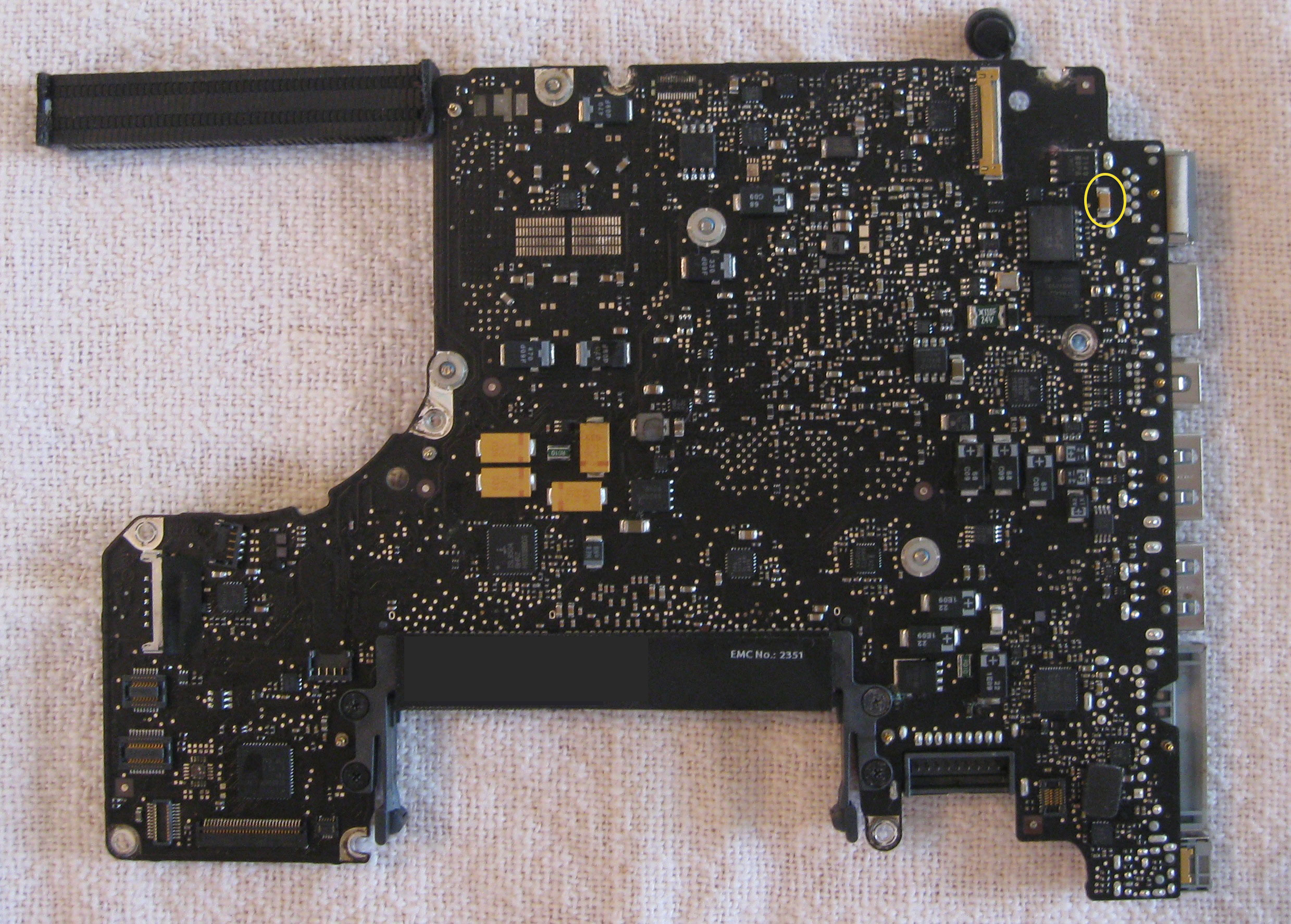 Identifying Fuse On A1278 Mid 10 13 Mbp Logic Board Macrumors Forums