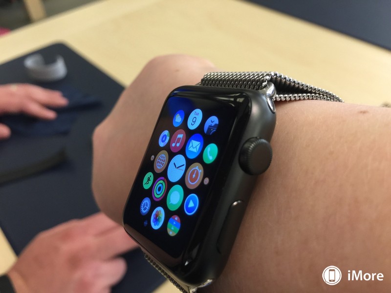 Space grey apple watch with silver milanese loop sales