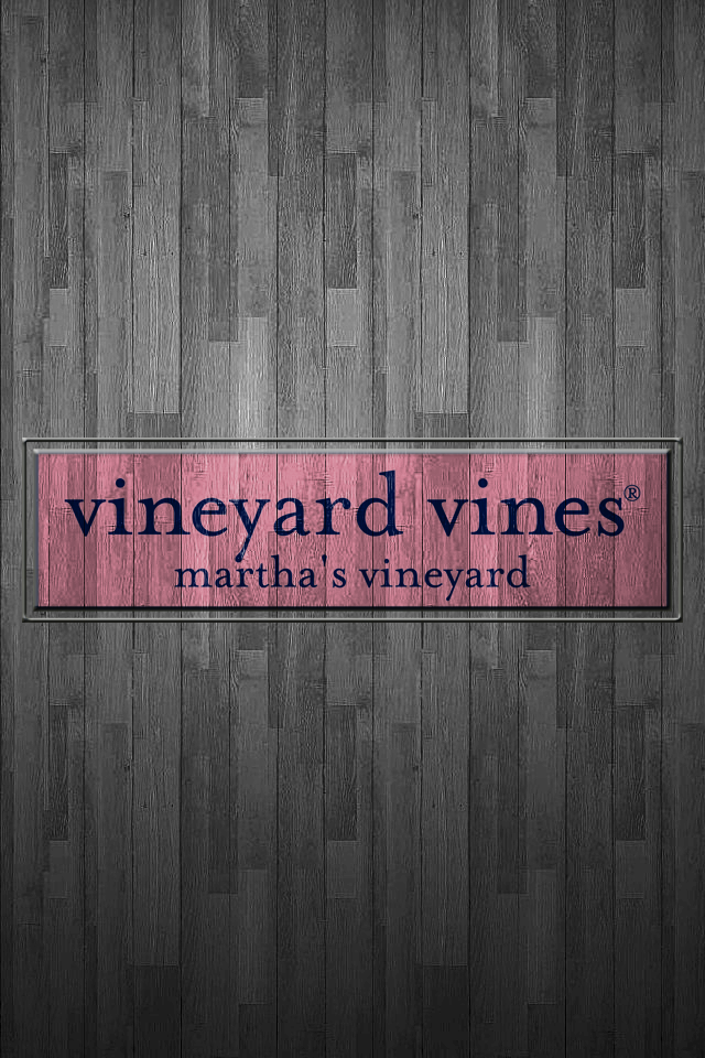 Whale Vineyard Vine Logo Dark Wood Wallpaper iPhone 13 Pro Max Case