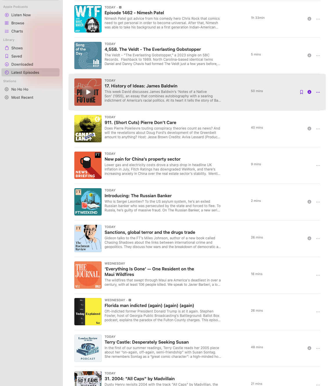 New Mac Podcast feeds on computer 20230817 7am.png