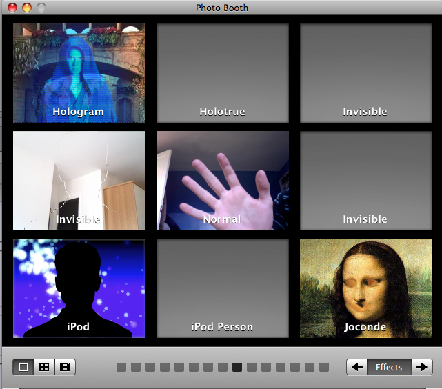 Photo booth effects webcam