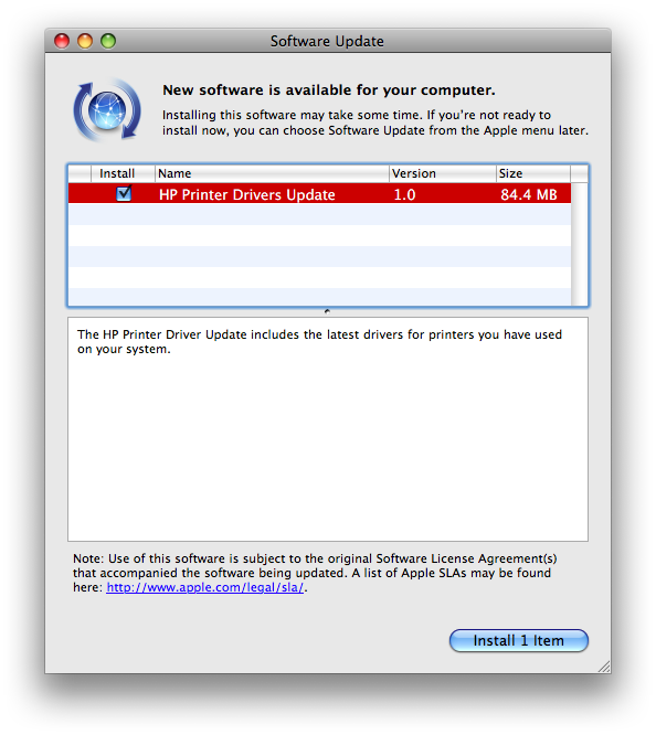 Hp Printer Driver Now Appearing In Software Update Macrumors Forums