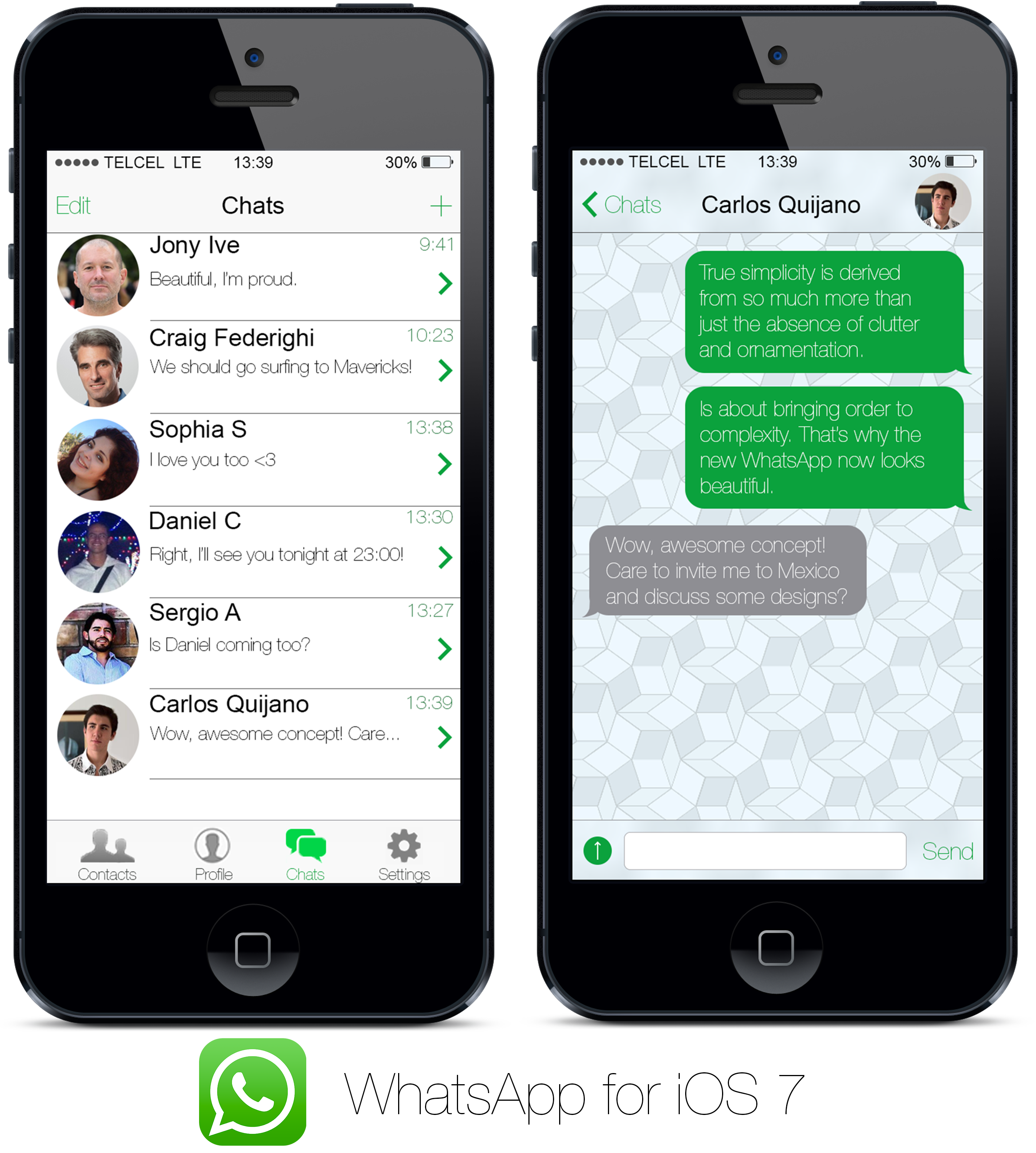 whatsapp concept ios 7 macrumors forums