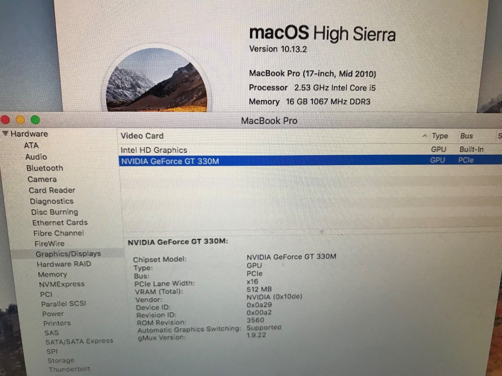MacBook Pro 17インチ Mid2010 - ノートパソコン