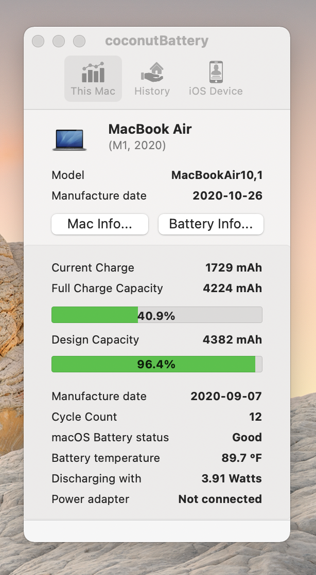 Count Battery Mac