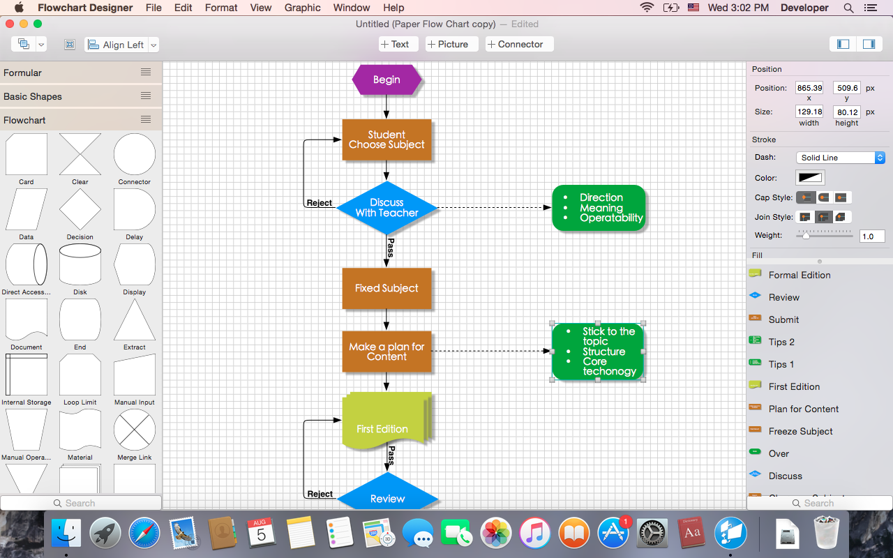 Mac Flowchart Software [mac] Flowchart Designer - Flowchart Example