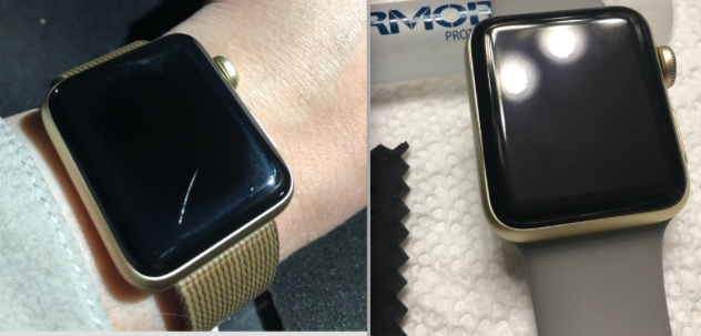 Scratches on watch