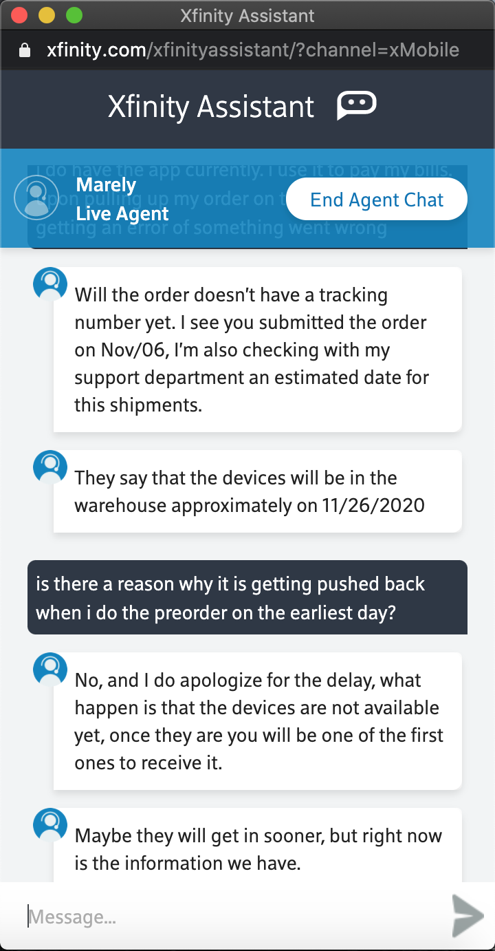Xfinity Mobile IPhone 12 12 Pro 12 Pro Max Pre Order Order Status 