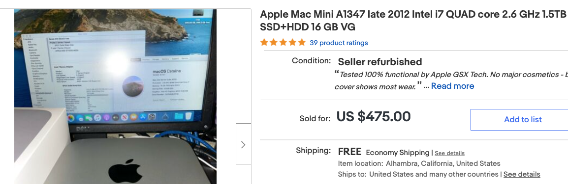 Mac OS for Late 2012 Mac Mini 2.3 GHz Intel Core i7 - Apple Mac OS for Late 2012 Mac Mini 2.3 GHz Intel Core i7 - Apple