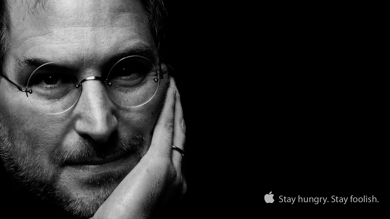 STEVE JOBS "STAY HUNGRY STAY FOOLISH"  QUOTE PUBLICITY PHOTO 