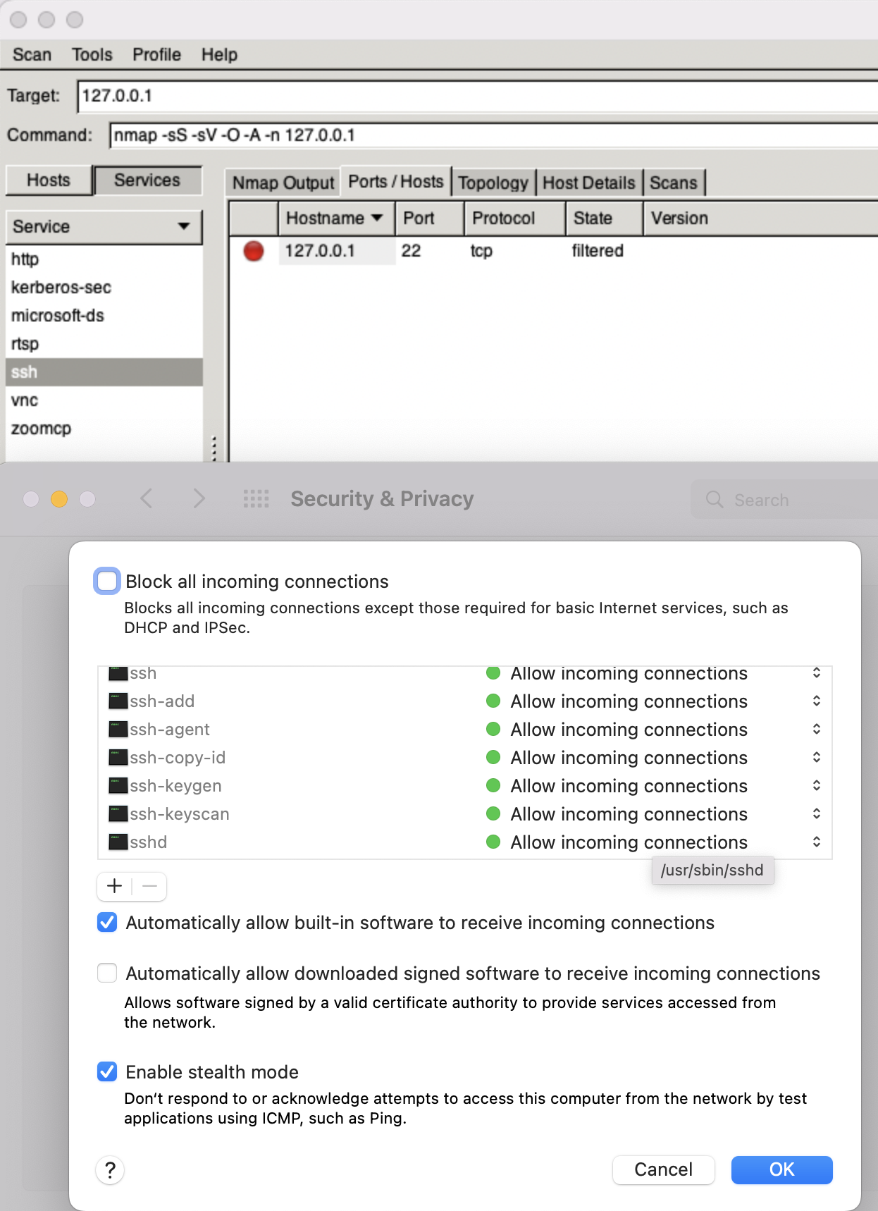 MacOS Firewall With SSH Enabled And Port 22 Closed MacRumors Forums