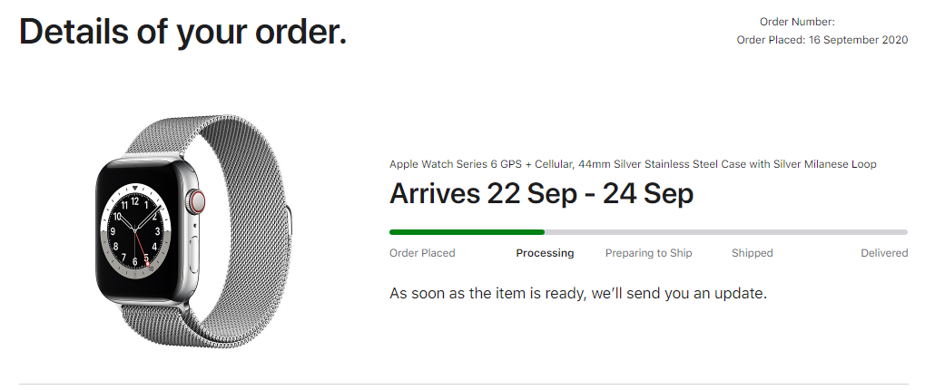 Apple Watch Series 6 Shipping Order Status Thread Page 96 MacRumors Forums