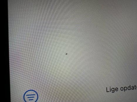 black dot on mobile screen