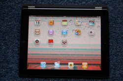 iPad2 screen with red color problem.JPG