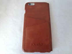 Kavaj Dallas iPhone 6 Plus Leather Wallet Case: Back View.jpg
