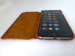 Kavaj Dallas iPhone 6 Plus Leather Wallet Case: Front Bottom View.jpg