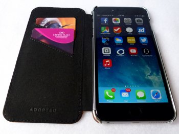 Adopted Saddle Leather Folio for iPhone 6 Plus- Front Open View.jpg Adopted Saddle Leather Folio for iPhone 6 Plus- Front Open View.jpg
