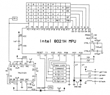M0110 Mac 128 Keyboard Circuit Diagram.png