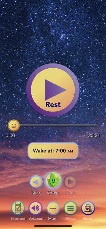 Rest Rise Grow Main Screen.PNG