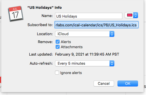 No US Holiday on iCloud Calendar, no syncing! | MacRumors Forums No US Holiday on iCloud Calendar, no syncing! | MacRumors Forums