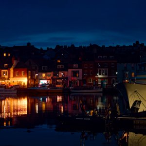 Weymouth Harbour at night.jpeg