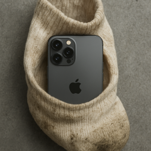 Smartphone in Worn Sock Setting.png