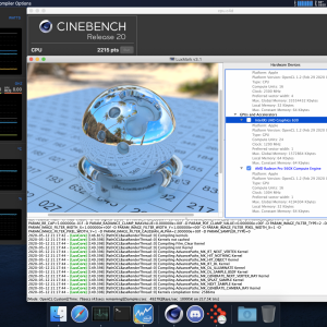 5. Drops from sustained 40W to 23W with external display and dGPU and Luxmark dGPU benchmark.png