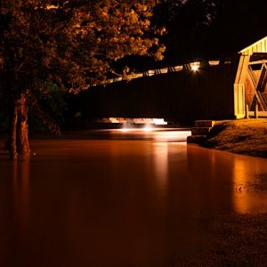 Flooded Bridge Late Night.JPG