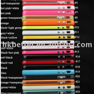 Wholesale For iphone 4 bumpers,For iphone 4 original bumper replica with button colorful_1291065.png