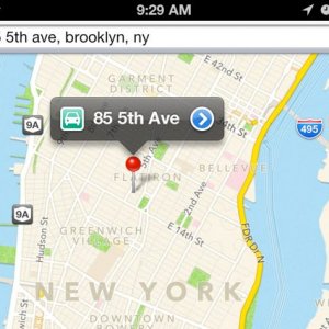 iOS 6 thinks BKLYN is in MANHATTAN.jpg